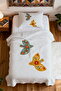 100% Cotton Embroidered Birds Patterned Single Pike Set - 4