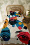 100% Cotton Charcoal Eyes Patterned Single Pique Set - 3