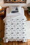 100% Cotton Foggy Mountains Patterned Single Pike Set - 4