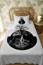 100% Cotton Two Worlds Tree Patterned Single Pique Set - 3