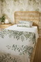 100% Cotton Olive Grove Patterned Single Bedspread Set - 5
