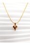 Gold Heart Necklace – Elegant Snake Chain, Stylish and Timeless Design - 2