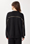 Contrast Stripe Modal Top and Bottom Set Lci0062 Black - 8