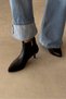 City Black Genuine Leather Boots - 3
