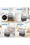 Laundry Hamper Large Collapsible Laundry Baskets, Freestanding Waterproof Clothes Hamper - 7
