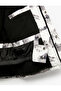 Fleece Lined Patterned Long Sleeve Hooded Coat - 4