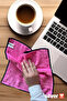 منشفة تنظيف من الألياف الدقيقة فائقة الامتصاص مكونة من 5 قطع - وردي - 4