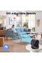 100-Speed Turbo Desk Fan with Digital Display Quiet 4000mAh Rechargeable Portable Wireless - 6