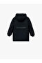 Long Sleeve Snap Detailed Pocket Slim Fit Hooded Coat - 2