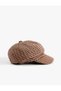 Houndstooth Patterned Cap Hat - 2
