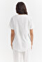 Women's V-Neck Cotton Blouse - 4