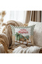 Mery Christmas Pattern Velvet Cushion Cover 43X43 cm Double Sided Printed Zippers