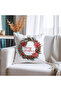 Wreath Pattern Velvet Cushion Cover 43X43 cm Double Sided Printed Zippers - 5