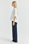 Women's Elastic Waist Front-Seam Sweat Bottoms - 3