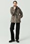 Women's Zebra Patterned Coat - 5