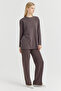 Women's Front Seam Sweat Bottom - 6
