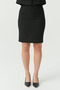 Women's Textured Skirt with Slit Detail on the Back - 7