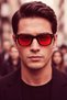 Special Design Sleepy Eyeglasses Black Red Glass Wayfarer Popular Unisex