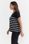 Women's V-Neck Knit T-Shirt - 4