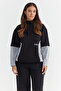 Women's Detailed Hooded Sweat Top