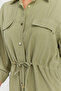 Women's Waist Tie Cap with Cover Pocket - 8