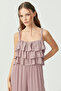 Women's Rope Strap Ruffle Detailed Jumpsuit - 6