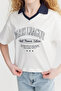 Girl's Collar Detailed Printed T-Shirt - 8