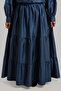 Aller Detailed Cotton Skirt - Grayish Blue - 3