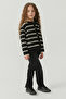Girl's Crew Neck Buttoned Knitwear Cardigan - 5