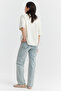 Women's High Waist Raw Hem Jeans - 5