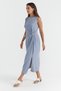 Women's Waist Pleated Detailed Dress - 2