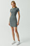 Women's Mini Dress with Stitching Detail