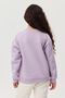 Girl's Çicek Printed Crew Neck Sweat Top - 5