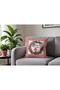 Wreath Pattern Velvet Cushion Cover 43X43 cm Double Sided Printed Zippers - 4