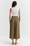 Women's Loose Fit Casual Skirt with Pockets - 6