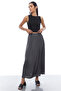Women's Elastic Waist Soft Textured Skirt