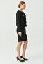 Women's Textured Skirt with Slit Detail on the Back - 4