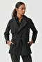 Women's Belted Short Trench Coat