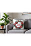 Wreath Pattern Velvet Cushion Cover 43X43 cm Double Sided Printed Zippers - 4