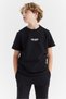 Men's Waffle Fabric T-Shirt with Letter Print Detail - 5