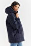 Women's Hooded Puffer Coat - 2