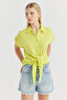 Women's Front Tie Detailed Shirt - 2