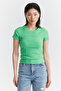 Women's Stitching Detailed Corded Fabric Bodysuit