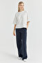 Women's Elastic Waist Front-Seam Sweat Bottoms - 2