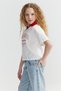 Girl's Collar Detailed Printed T-Shirt - 3