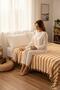 Ces Store Double Size 100% Cotton Handwoven Pique, Natural Texture, Multi-Purpose Pique, Bedspread200240 - 4