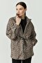 Women's Zebra Patterned Coat - 2