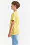 Men's Waffle Fabric T-Shirt with Letter Print Detail - 2