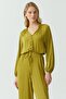 Women's Slim Satin Look Jumpsuit - 5