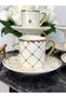6-Person Porcelain Cup Set 90 ml Tkebt White - 3